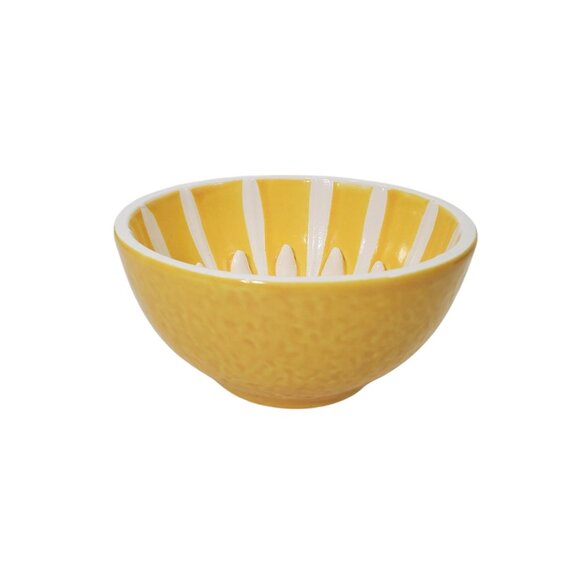 Hammond Groves Ceramic Grapefruit Lemon Bowl Teeth Citrus Yellow Fruit Dish - Picture 6 of 6
